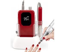 Motore Coreless Ricaricabile Da 35000 Giri/min, Capacità Della Batteria Da 2500 Mah Trapano Per Unghie a Tinta Unita Silenzioso Senza Rumore Con Stazione Di Ricarica,B1