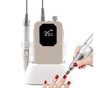 Motore Coreless Ricaricabile Da 35000 Giri/min, Capacità Della Batteria Da 2500 Mah Trapano Per Unghie a Tinta Unita Silenzioso Senza Rumore Con Stazione Di Ricarica,A5