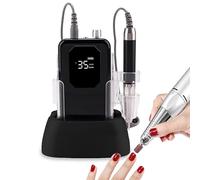 Motore Coreless Ricaricabile Da 35000 Giri/min, Capacità Della Batteria Da 2500 Mah Trapano Per Unghie a Tinta Unita Silenzioso Senza Rumore Con Stazione Di Ricarica,B3