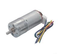 Motore DC 12V Encoder per Auto Bilancianti DIY(JGA25-370-1260-20.4K) | Encoder integrato, rilevamento posizione, controllo loop chiuso, per ideale per algoritmi PID, sviluppo progetti smart