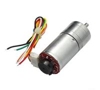 Motore DC 12V Encoder per Auto Bilancianti DIY(JGA25-370-1260-74.8K) | Encoder integrato, rilevamento posizione, controllo loop chiuso, per ideale per algoritmi PID, sviluppo progetti smart