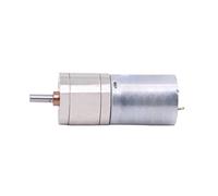 Motore DC con riduttore, GA25-370 Motore a vite senza fine 12V/24V DC 5W 10-600 giri/min 24,2mm OD 4mmx8mm Albero 90g(24v,500rpm)