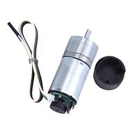 Motore DC con riduttore, Micro riduttore 25GA370 6V 12V 24V motore CC a magnete permanente ad alta coppia con encoder a velocità variabile(24v,12rpm)