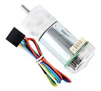 Motore DC con riduttore, Motore a micro riduttore a vite senza fine JGA370, motore CC ad alta coppia da 6 V con encoder, rotazione variabile, giri/min multipli(24v,35rpm)