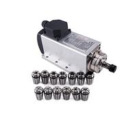 Motore del mandrino, 1.5KW Kit motore mandrino raffreddato ad aria Mandrino di raffreddamento ad aria + 13PCS Pinza ER11 for fresatura CNC Macchina for incisione del legno