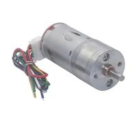 Motore di decelerazione a corrente continua con encoder, codice misurazione della velocità, disco a momento forte 6V 12V 24V per generatore fai da te(22mm,282 RPM_6V)