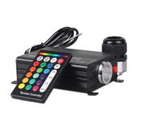 Motore di luce a fibre ottiche a LED RGB da 16 W, generatore di luci scintillanti, driver in fibra ottica con telecomando a 24 tasti, illuminaze,Alta Sensibilità