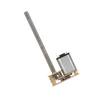 Motore di micro ingranaggio, motore a riduzione in metallo in metallo 1024GA20 DC con albero M4 x 55 mm per modelli Robotica Smart Home (6V 30 rpm)