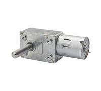 Motore di riduzione a vite senza fine turbo JGY370 da 6 V, 12, 24, albero filettato, M8 8 mm*33 mm, motore autobloccante a bassa velocità(10 RPM_DC 6 VOLT)