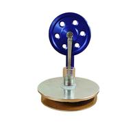Motore di Stirling di temperatura con la base inossidabile riflettente, B | Dimostrazione in unziona su bevande calde o ghiaccio, divertente esposizione di fisica, regalo di compleanno