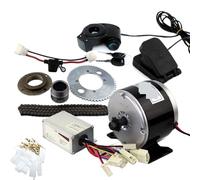 Motore di trasmissione a cinghia for scooter elettrico 250-350 W MY1016 Kit di conversione del motore ad alta velocità Veicolo elettrico Fai da te facile(12V24V250W pedal covers)