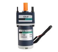Motore Elettrico 12V 30W, Motore a Corrente Continua con Magneti Permanenti, Velocità 3000 / 3200RPM, Motoriduttore Riduttore - Alta Efficienza, Bassa Generazione di Calore, Uso (Rapporto di