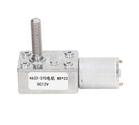 Motore elettrico a ingranaggi DC 12 V, motore riduttore di velocità a vite senza fine con blocco automatico in senso orario e antiorario e alta coppia, corpo in lega di alluminio (30 giri/min)