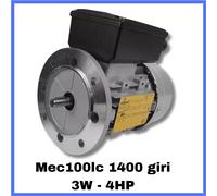 Motore elettrico asincrono monofase 1400 giri B5 per compressore mec100lc 4 poli