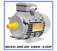 motore elettrico asincrono trifase 2800 giri B3 per compressore mec63a 2 poli