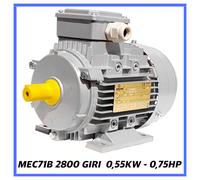 motore elettrico asincrono trifase 2800 giri B3 per compressore mec71b 2 poli