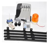 Motore elettrico automatico for apricancello scorrevole GSM da 600 kg Kit completo 4m 5m 6m Rack con pulsantiera lampada fotocellula Stabile e Affidabile(4m rack kit)