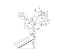 Motore elettrico e lama ORIGINALE STIGA tagliasiepi H24Li - SHT24AE 118810827/0