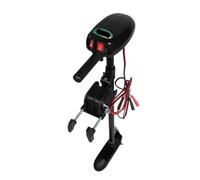 Motore elettrico for la pesca alla traina T18 compatibile con mini gommoni, velocità 4 km/h, motore marino ad alta corrente 12V 15A batteria 60Ah