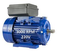 Motore elettrico monofase 3 KW/4 CV 220 V 3000 RPM B3 (gambe) Dimensioni 100 L - Albero 28mm Altezza coppia di avviamento