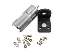 Motore Elettrico,Motoriduttore 2 pezzi JGA25-370 motoriduttore DC 3 V riduttore elettrico coppia elevata 5/10/15/30/50/60/100/150/300/500 giri/min staffa di montaggio(5RPM_12V)