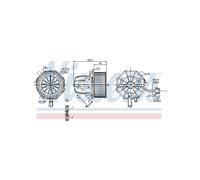 Motore Elettrico Pulseur Aria Abitacolo per Audi A4 A5 Q5 NISSENS 8K2820021A
