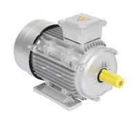 Motore elettrico trifase 4 kW motore asincrono per macchine industriali, 230 V, 400 V, 2895 giri/min, per applicazioni meccaniche (argento, 28 mm, 2-4 KW)