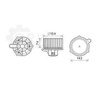 Motore Elettrico Ventilatore Interno