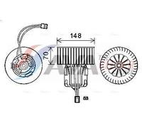 Motore elettrico, ventilatore interno AVA COOLING BW8540 per 5 (F10) 2 2011-2016