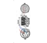 Motore elettrico, ventilatore interno AVA COOLING CN8289 per C5 I (DC_) 3 2001-