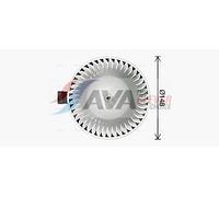 Motore elettrico, ventilatore interno AVA COOLING DN8474