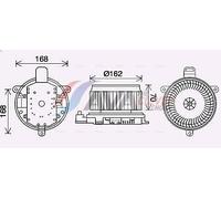Motore elettrico, ventilatore interno AVA COOLING TO8740 LX (_J2_) 5.7 2007-