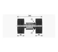 Motore Elettrico Ventilatore Interno Plastica per BMW 5er E34