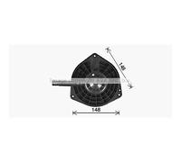 Motore Elettrico Ventilatore Interno Plastica per Mitsubishi ASX Ga _ W_