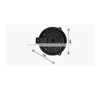 Motore Elettrico Ventilatore Interno Plastica per Opel Antara Chevrolet Captiva