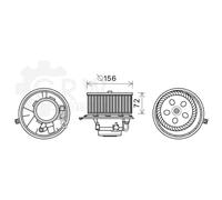 Motore Elettrico Ventilatore Interno Riscaldamento Ventola per Renault Vel Satis