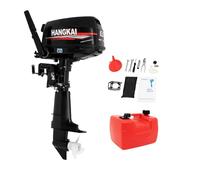 Motore fuoribordo a 4 tempi, 6,5 CV, motore fuoribordo marino con raffreddamento ad acqua, CDI 123 CC, controllo con barra di governo, serbatoio carburante da 12 l, per pesca, acquacoltura, barca da
