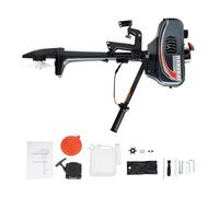Motore fuoribordo da 3,5 CV, motore a benzina a 2 tempi, albero corto da 49 ccm (38 - 44 cm), accensione CDI e semiraffreddamento, per gommoni fino a 200 kg, serbatoio da 1,3 l, miscela di olio 35:1