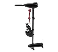 Motore fuoribordo elettrico 1.6HP 24V Trolling Motor con monitoraggio della batteria in tempo reale, avanti 5 marce inversa 3 marce, maniglia di controllo regolabile 19-28,5 cm