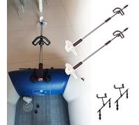 Motore Fuoribordo Elica Orientabile Azionata da Trapano, Confezione da 2 per Kayak, Motore Fuoribordo di Emergenza per Pesca Alla Traina, Propulsore Portatile per Canoa(L-125cm(49 1/4"))