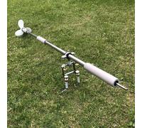 Motore Fuoribordo Elica per Barca Leggera Alimentata da Trapano, Kit Propulsore per Motore Elettrico Azionato Manualmente, Pagaia Portatile per Kayak per Canoa di Emergenza(With Clamp)