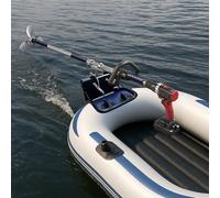 Motore Fuoribordo Elica Subacquea per Piccola Barca, Motore Trolling Manuale Sterzabile, Motore Propulsore di Emergenza per Barca Leggero, Motore Fuoribordo(Length 1.25m/4.1ft)