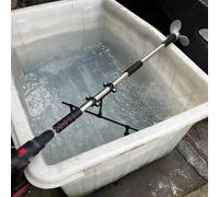 Motore Fuoribordo Motore Elettrico per Canoa/Kayak, Elica Subacquea Orientabile Alimentata da Trapano, Remo di Emergenza per Barca con Supporto, Motore di Bordo(Length 1.25m/4.1ft)