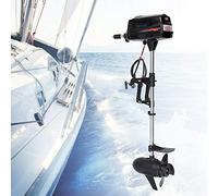 Motore fuoribordo, Motore fuoribordo elettrico, Motore per barca da 7,0 CV, Motore fuoribord 1800 W 48 V con manopola dell'interruttore del motore senza spazzole in （Batterie incluse）