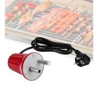 Motore Girarrosto per Barbecue Motorino DC 220V 230V 240V Griglia Elettrica Barbecue Macchina Elettrico Grill Rotator per Grillen Portatile Moteur Casa Accessori per Barbecue Rosso