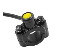 MOTORE IN ALUMINIO INTERFORMARE INTERRUTTRO INTERRUTTURE AVVIO Pulsante di arresto del manubrio Mustbar Montaggio Compatibile con bici ATV e sporcizia(Yellow)