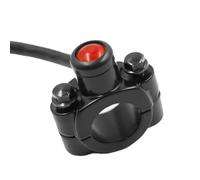 MOTORE IN ALUMINIO INTERFORMARE INTERRUTTRO INTERRUTTURE AVVIO Pulsante di arresto del manubrio Mustbar Montaggio Compatibile con bici ATV e sporcizia(Red)