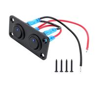 Motore Interruttore Accensione Starter Adatto per auto Adatto per barche Pannello interruttori joystick rotondo blu 20A con alluminio a 3 pin impermeabile 12V(CP-5260-02)