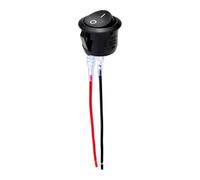 Motore Interruttore Accensione Starter Adatto per auto barca 1-10 pezzi 20mm pratico interruttore joystick rotondo SPST 2 pin interruttore a levetta snap-in ON-OFF 12V(1Pc)