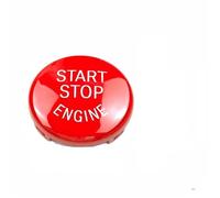 Motore Interruttore Accensione Starter Misura per BMW Serie 1/3/5 E90/E91/E92/E93 E60 X1 E84 X3 E83 X5 E70 X6 Pulsante interruttore Start Stop Sostituisci coperchio(Red)